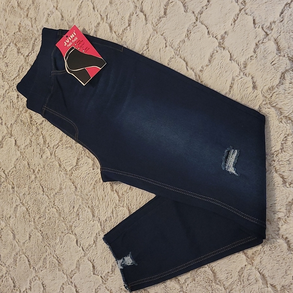 Womens Stretch Elastic Waist Jeggings